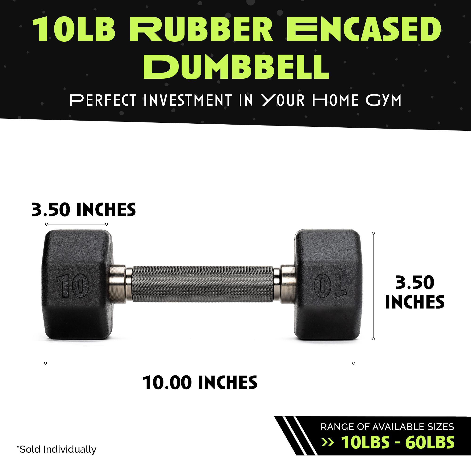 Octo Rubber Dumbbell for Strength Training Workouts