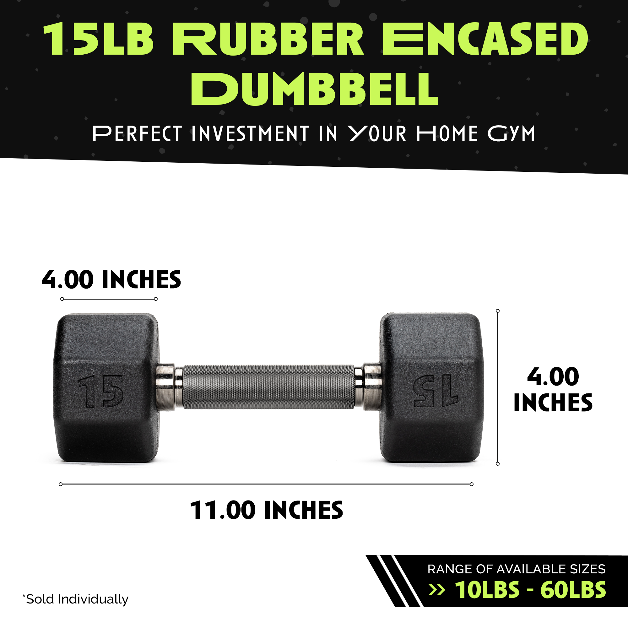 Octo Rubber Dumbbell for Strength Training Workouts