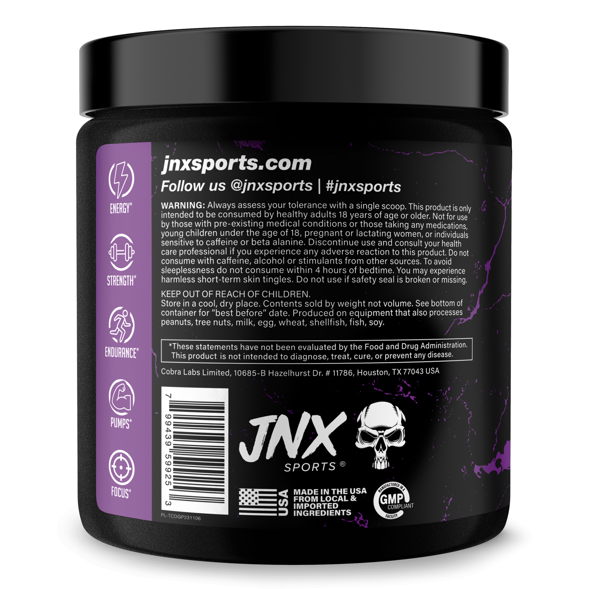 Pre Workout Energy Focus Fitness Supplement
