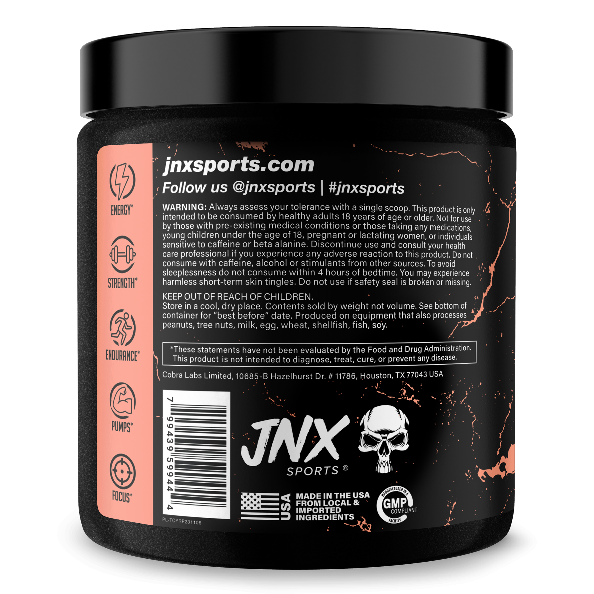 Pre Workout Energy Focus Fitness Supplement