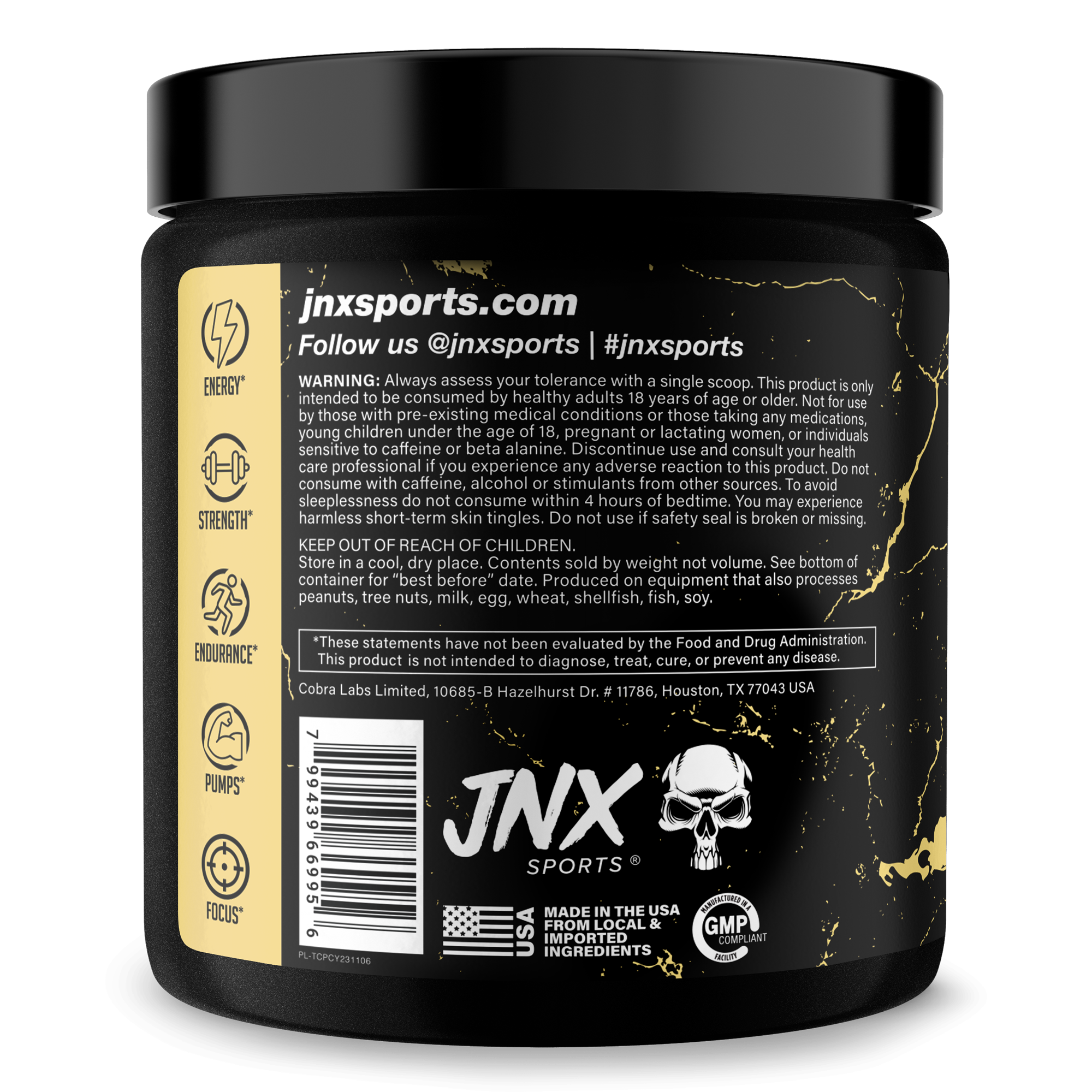 Pre Workout Energy Focus Fitness Supplement