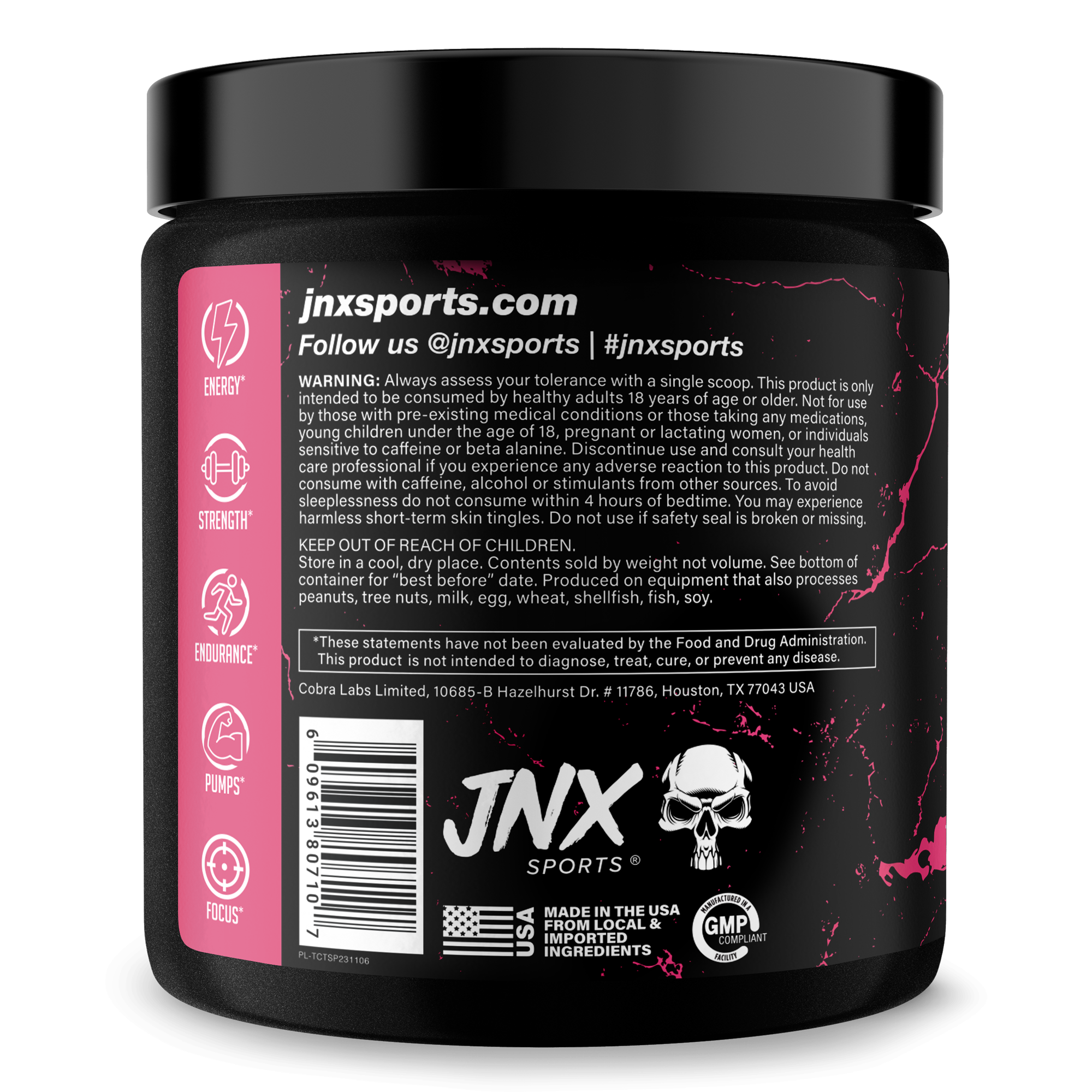 Pre Workout Energy Focus Fitness Supplement