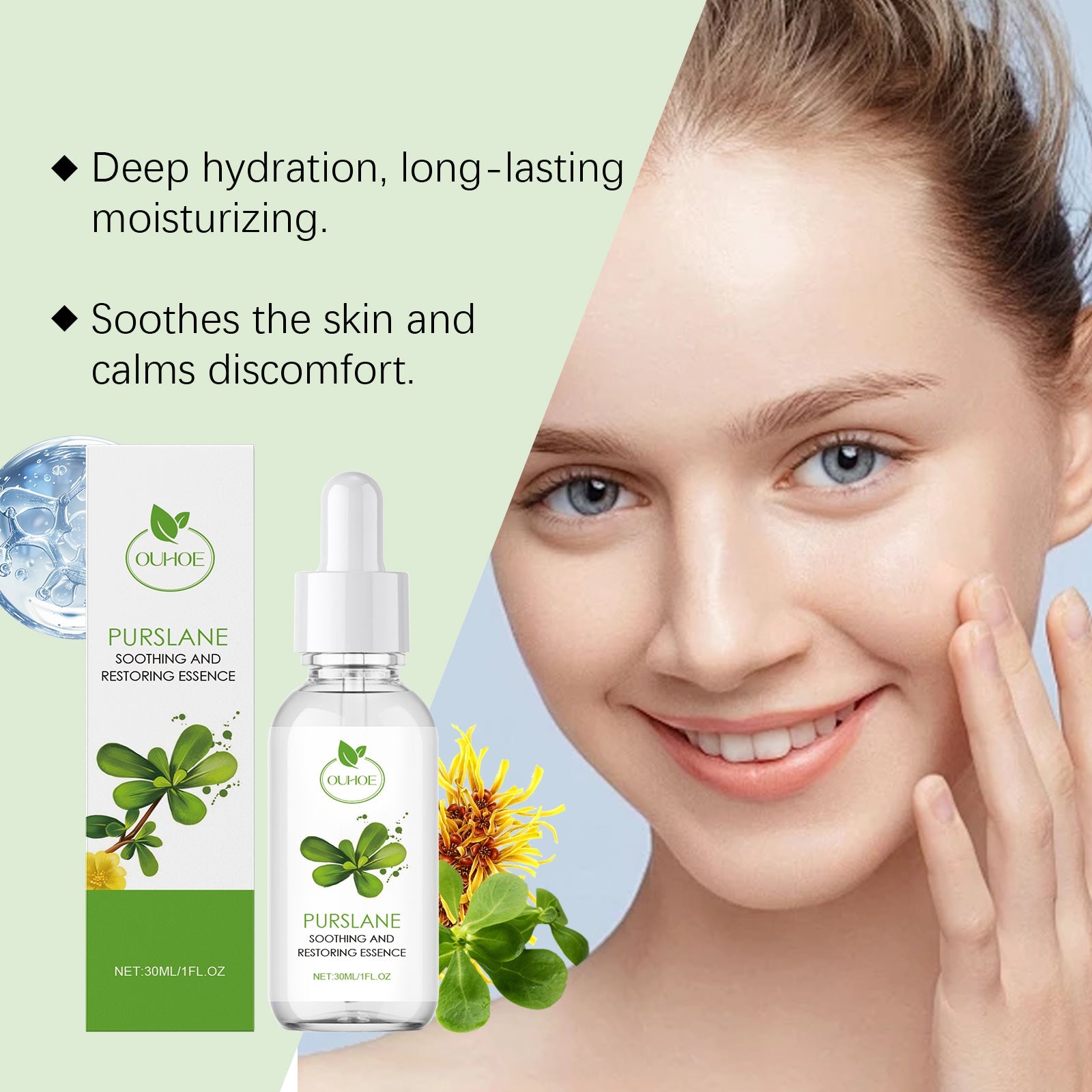 Soothing Repair Serum for Hydrating Facial Care