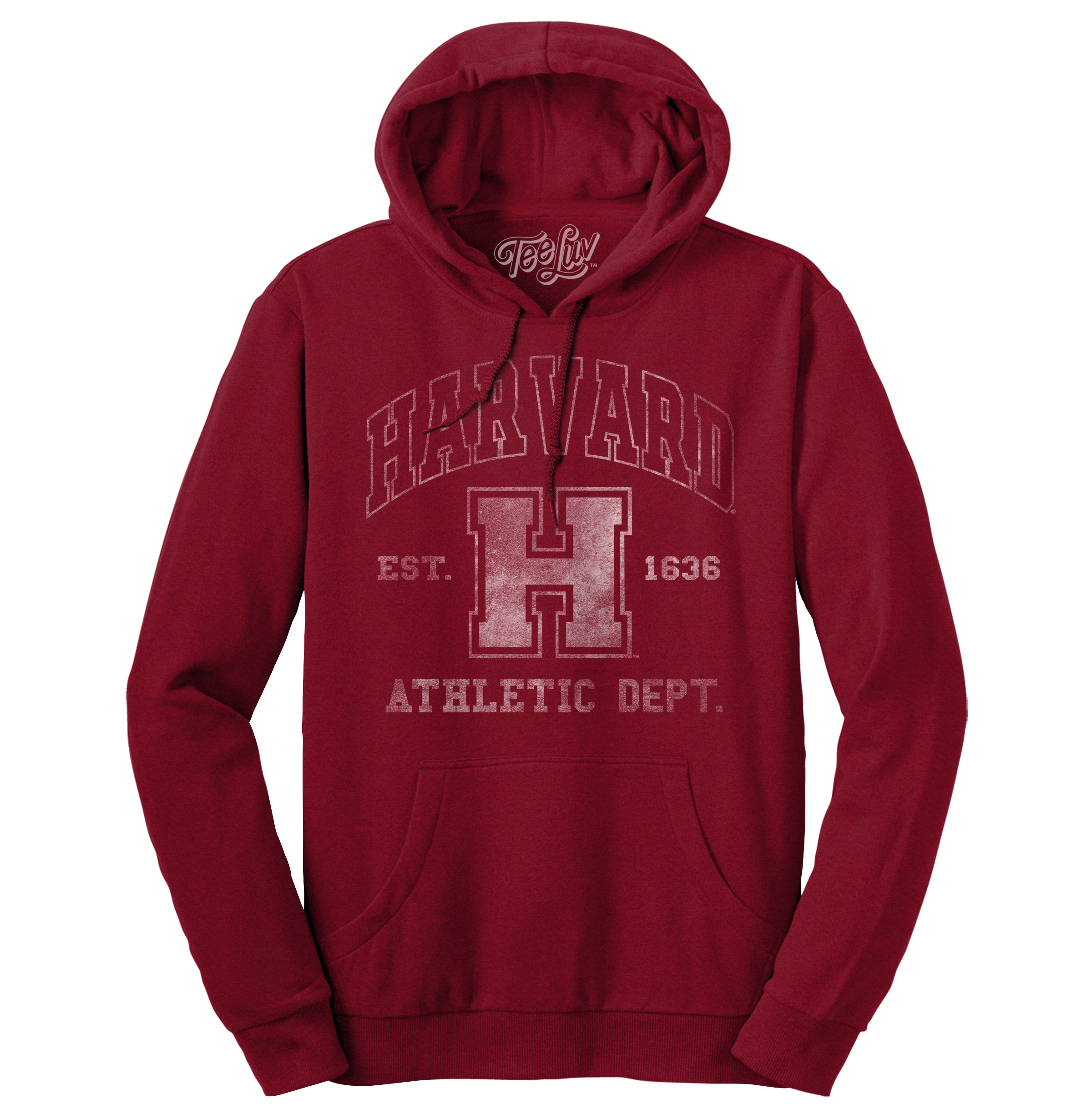 Harvard Athletic Department Pullover Hooded Sweashirt - Crimson