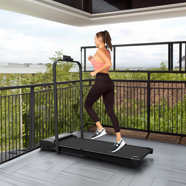 2-in-1 Portable Treadmill Walking Mat with LED Display