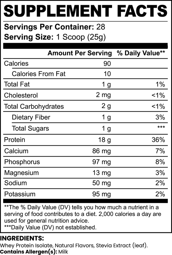Chocolate Whey Isolate Protein Powder for Muscle Recovery