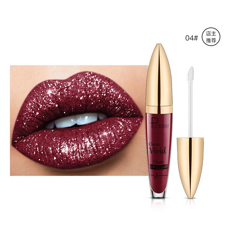 18 Color Glitter Shiny Waterproof Liquid Lip Gloss Set