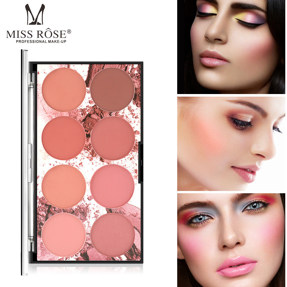 8 Color Matte Blush Makeup Palette