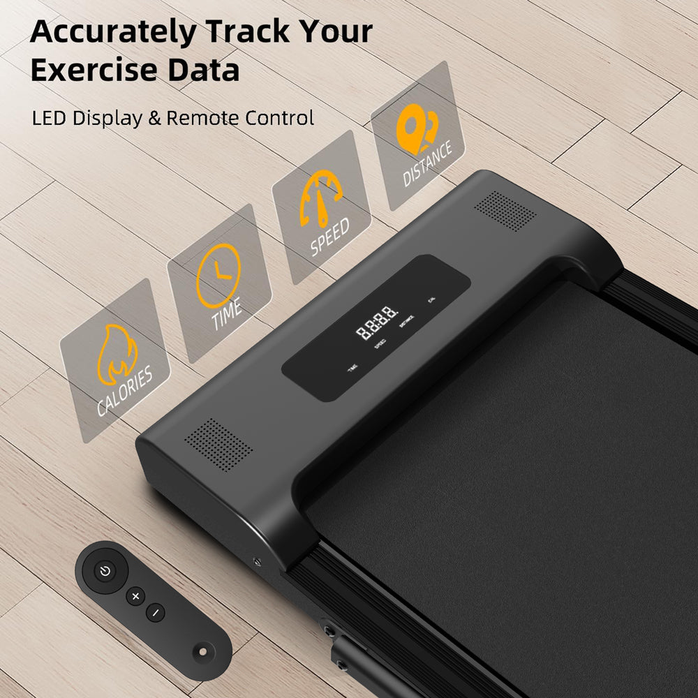 2-in-1 Portable Treadmill Walking Mat with LED Display