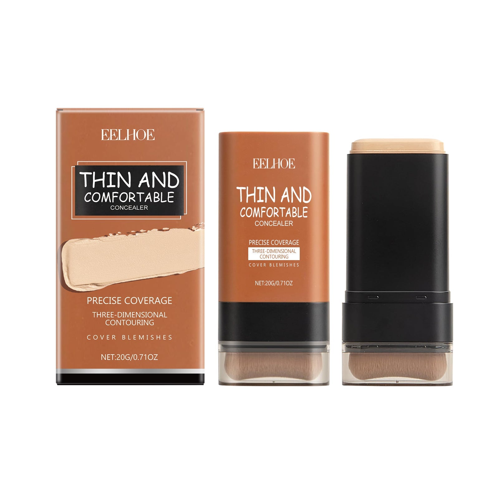 Lightweight Transparent Concealer Foundation Stick Natural Makeup
