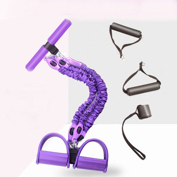 Multifunction Pedal Exerciser Resistance Band Fitness Training Equipment