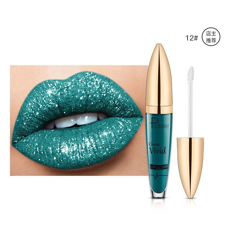 18 Color Glitter Shiny Waterproof Liquid Lip Gloss Set