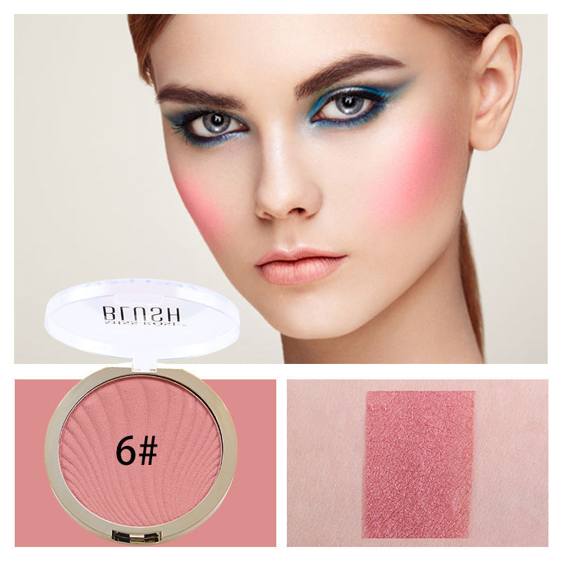 6 Color Matte Blush Highlighter Makeup Palette