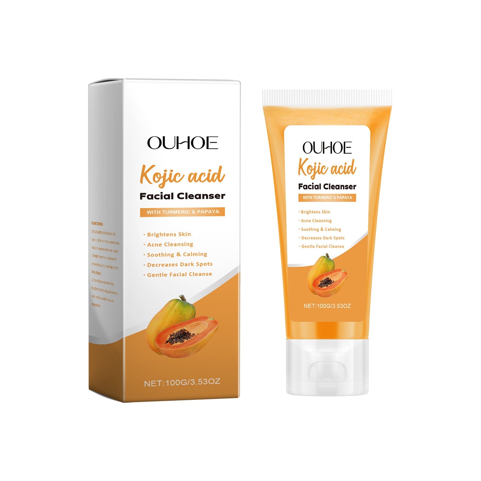 Papaya Facial Cleanser Pore Cleaning Oil Balancing Moisturizer