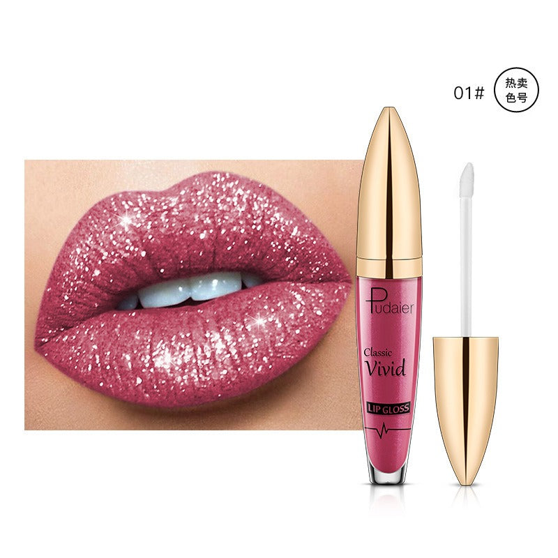 18 Color Glitter Shiny Waterproof Liquid Lip Gloss Set