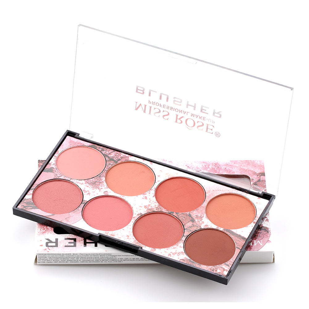 8 Color Matte Blush Makeup Palette