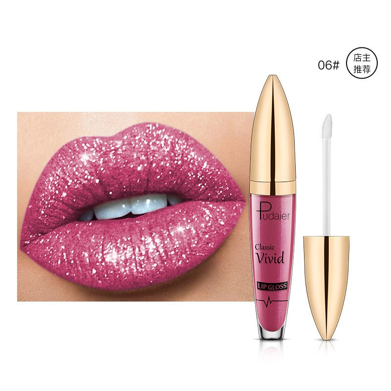 18 Color Glitter Shiny Waterproof Liquid Lip Gloss Set