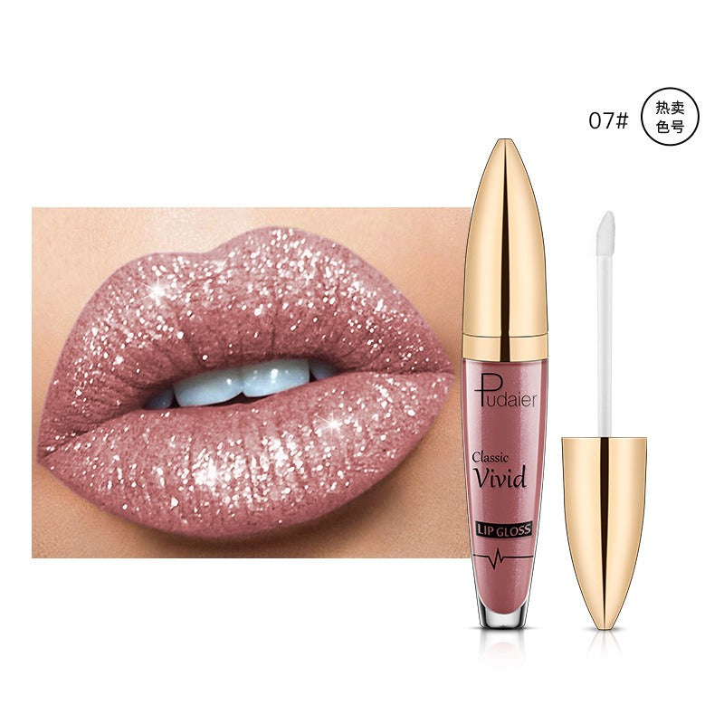 18 Color Glitter Shiny Waterproof Liquid Lip Gloss Set