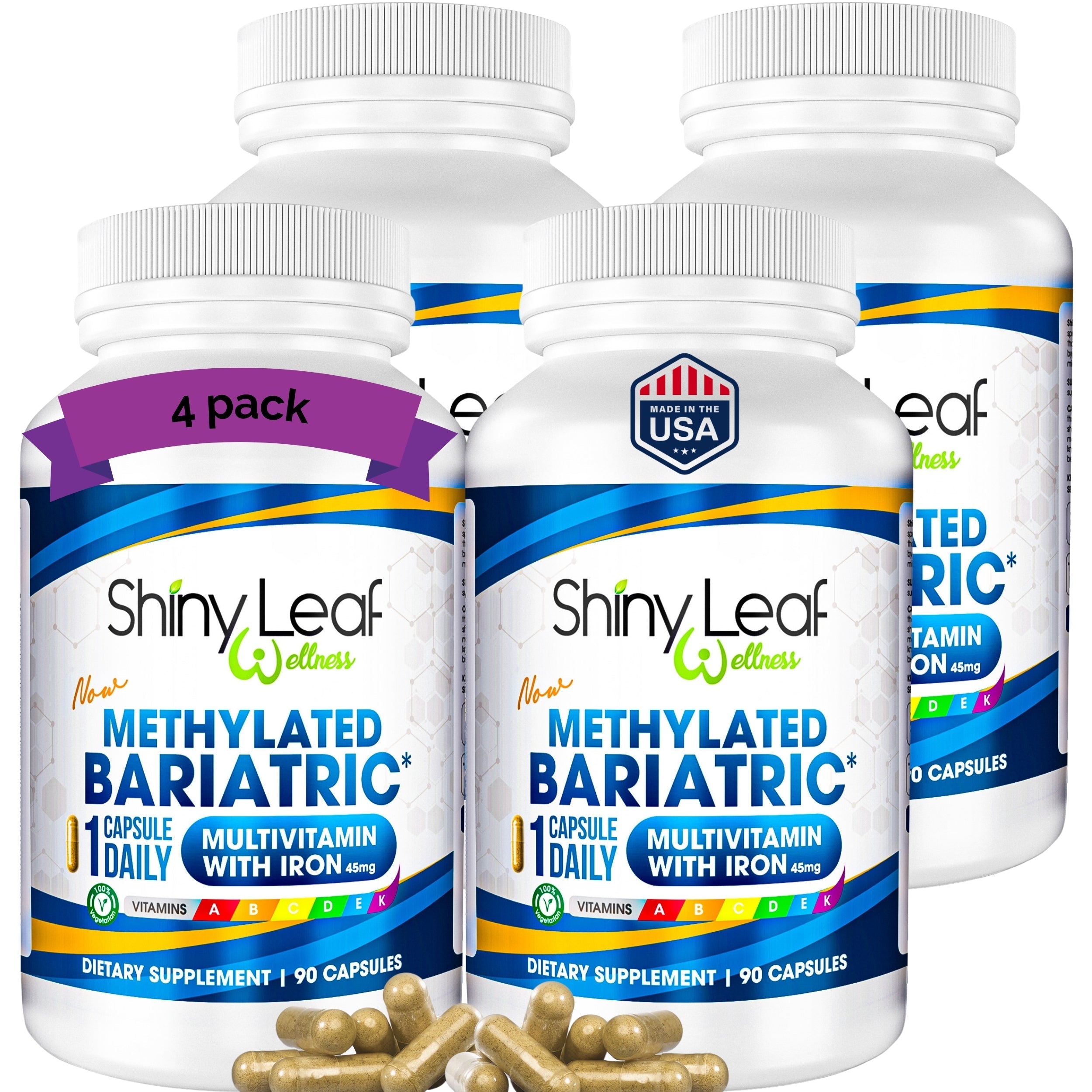 Methylated Bariatric Multivitamin with Iron Daily Capsule