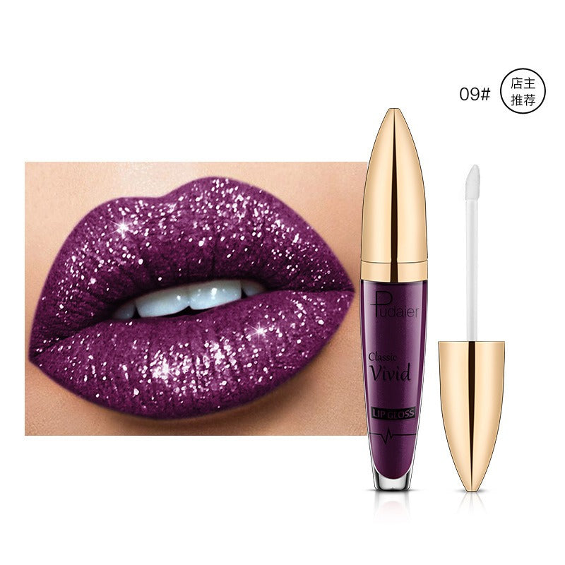 18 Color Glitter Shiny Waterproof Liquid Lip Gloss Set
