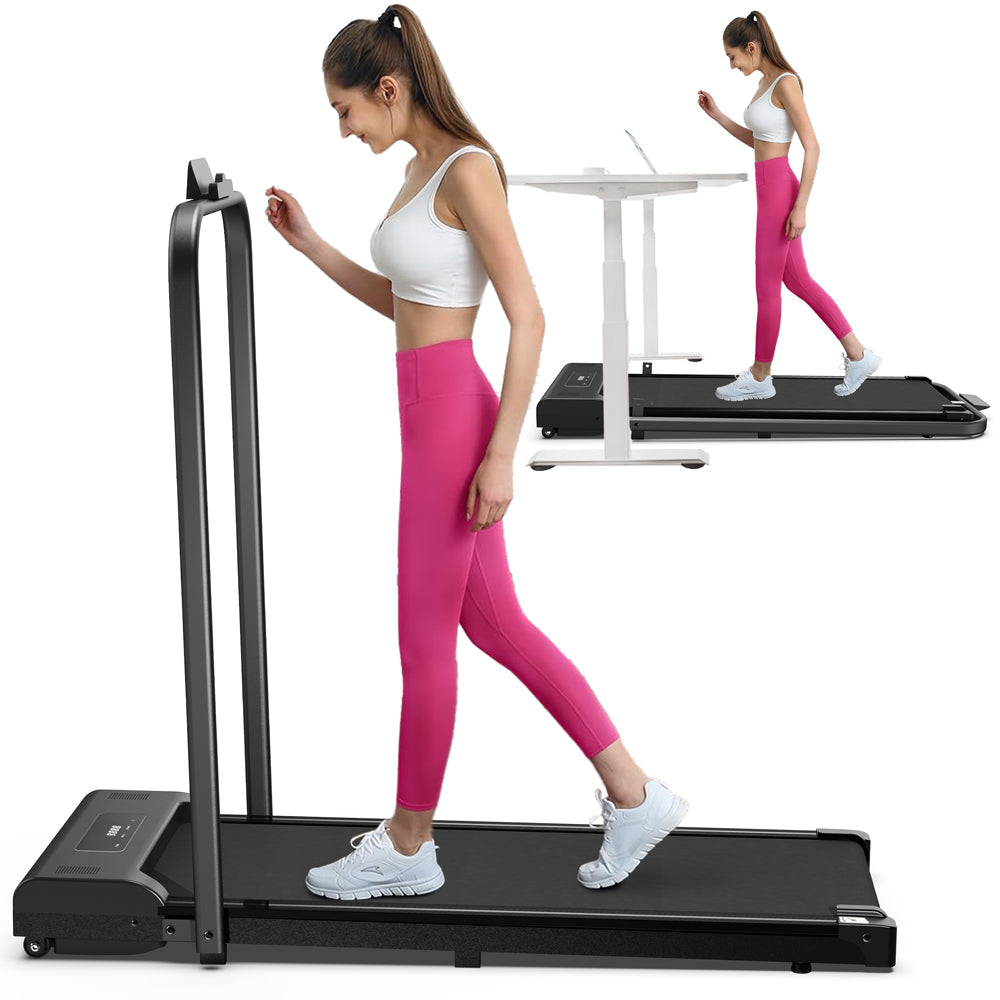 2-in-1 Portable Treadmill Walking Mat with LED Display