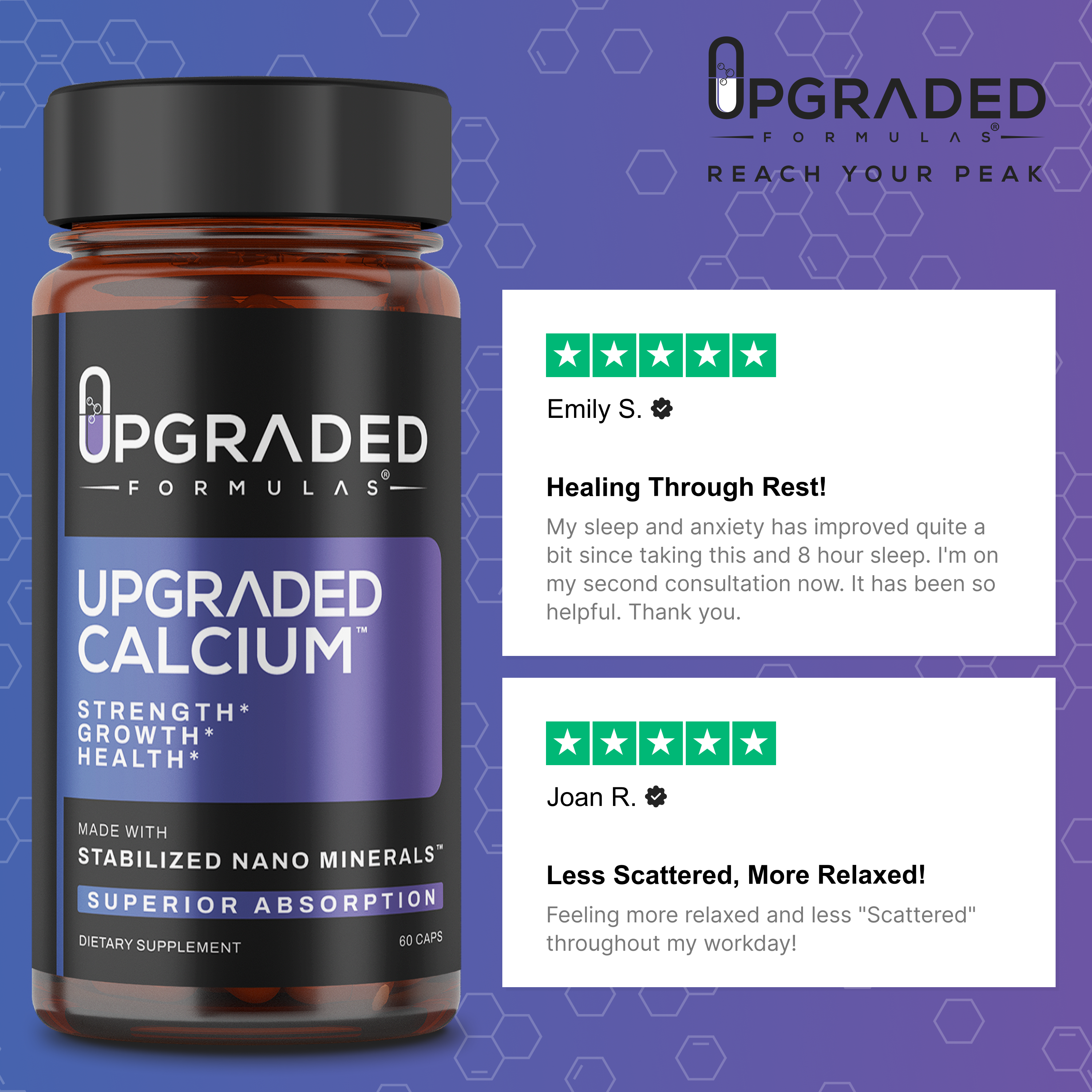Upgraded Calcium 60 ct Capsules