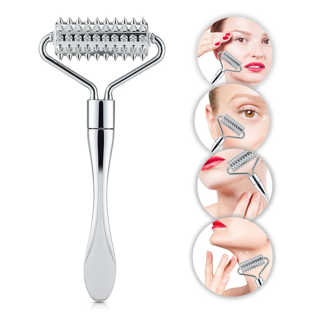 Stainless Steel Facial Roller Massage Beauty Care Tool