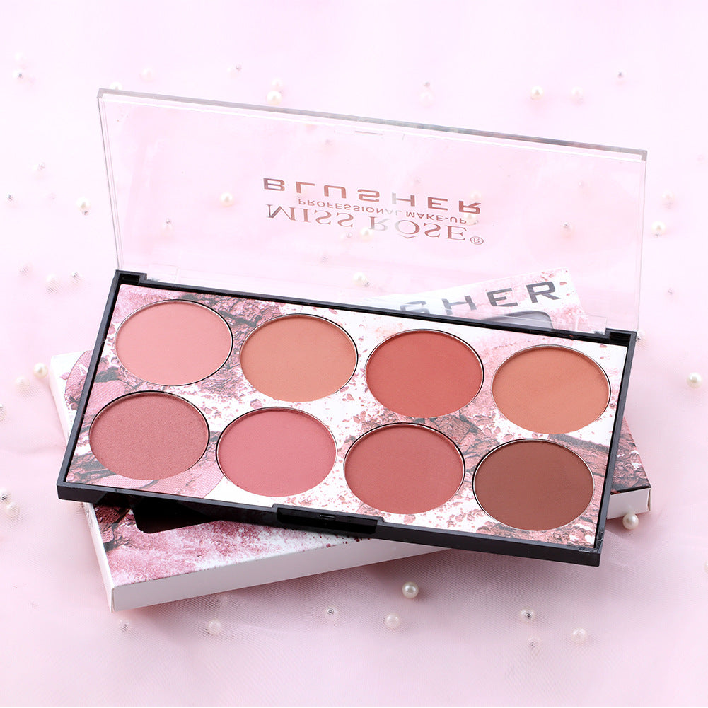 8 Color Matte Blush Makeup Palette