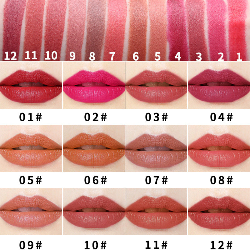 Portable Matte Lipstick Moisturizing Long Lasting Color Makeup