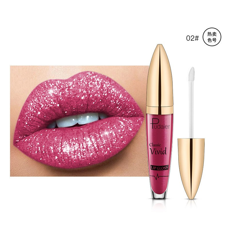 18 Color Glitter Shiny Waterproof Liquid Lip Gloss Set