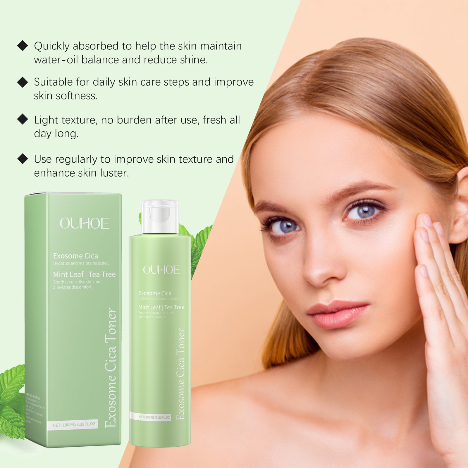 Centella Facial Toner Hydrating Soothing Skin Repair Lotion