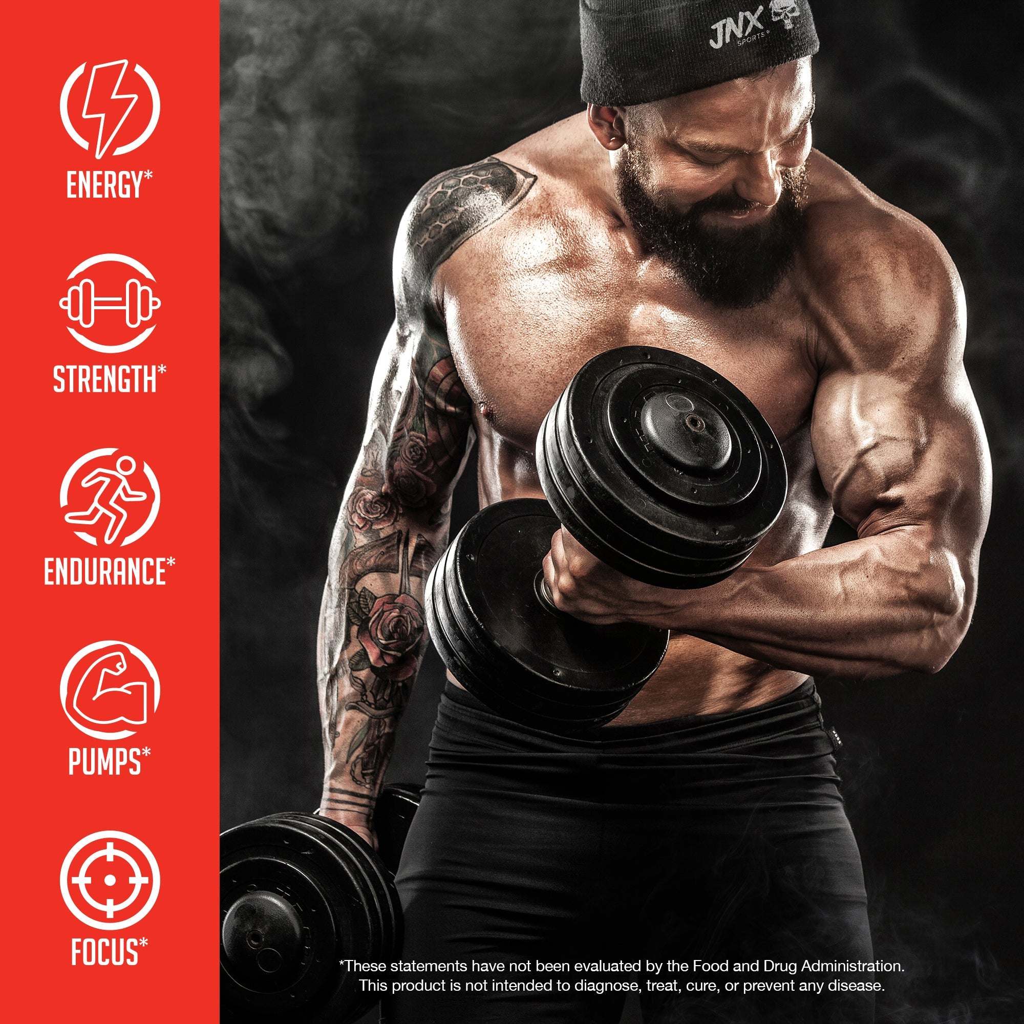 Pre Workout Energy Focus Fitness Supplement