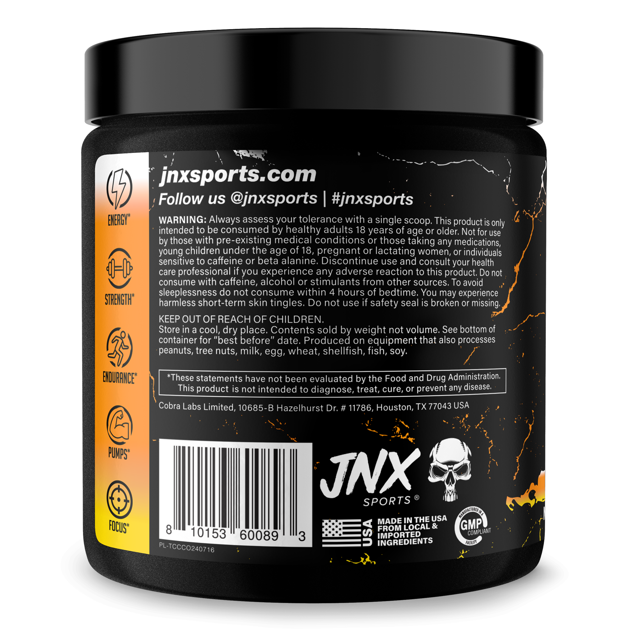 Pre Workout Energy Focus Fitness Supplement