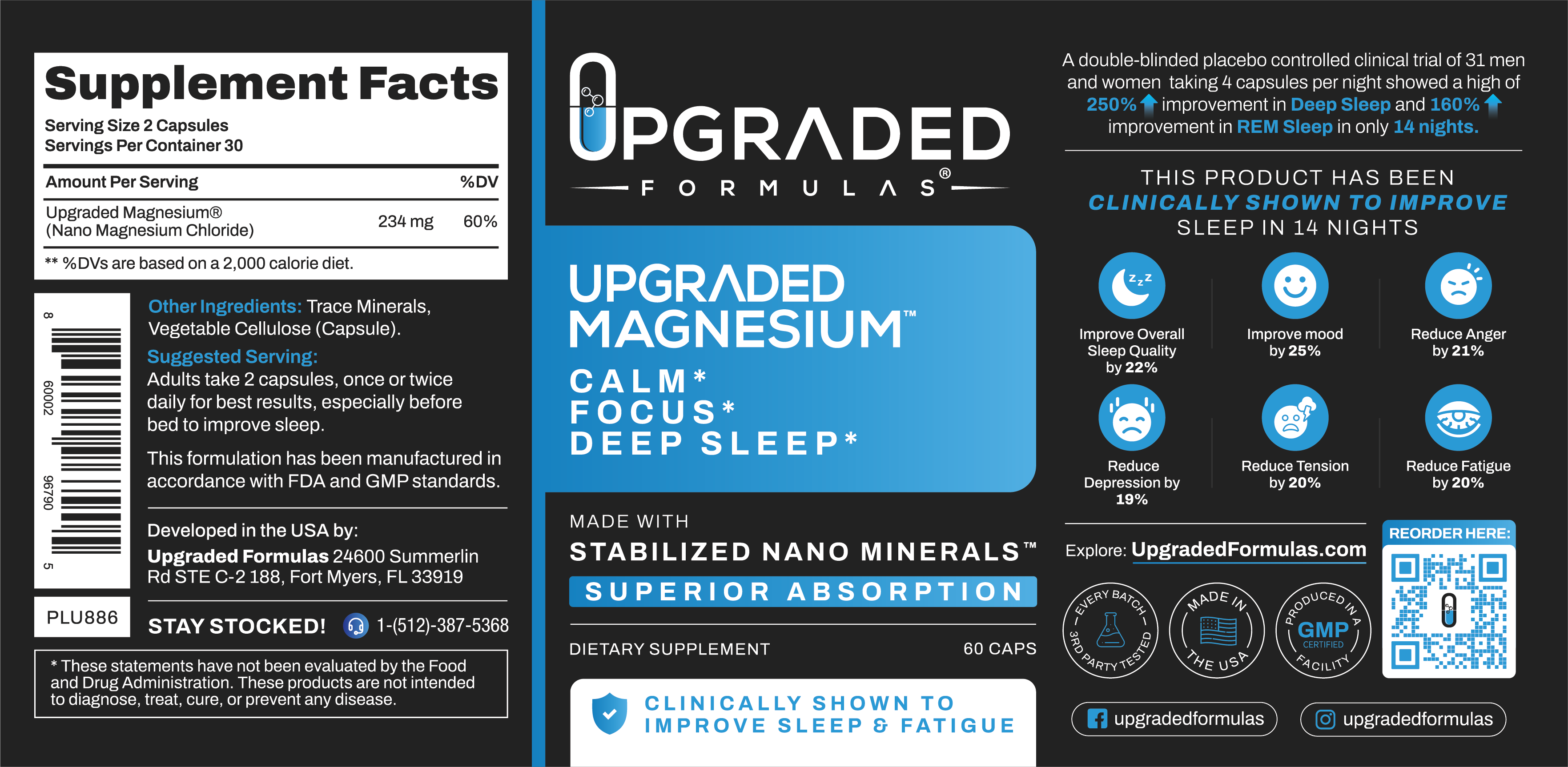 Upgraded Magnesium Supplement for Sleep Support and Relaxation