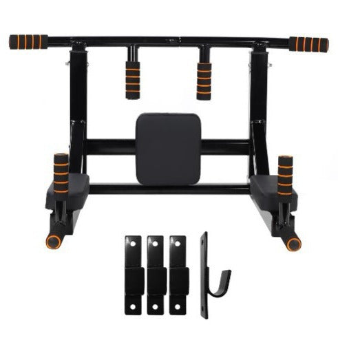 Wall Mounted Pull-Up Rack with Parallel Bars Equipment