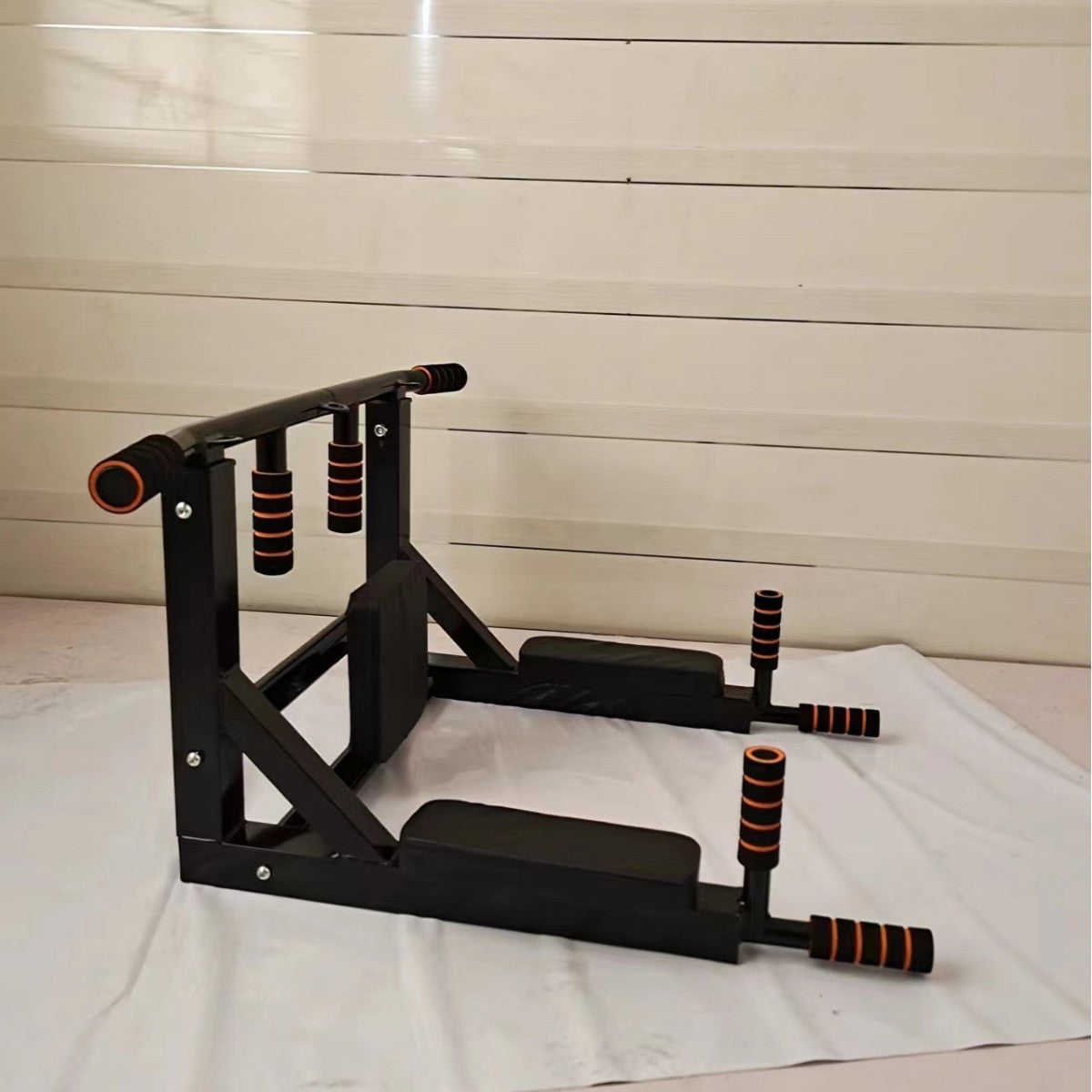Wall Mounted Pull-Up Rack with Parallel Bars Equipment
