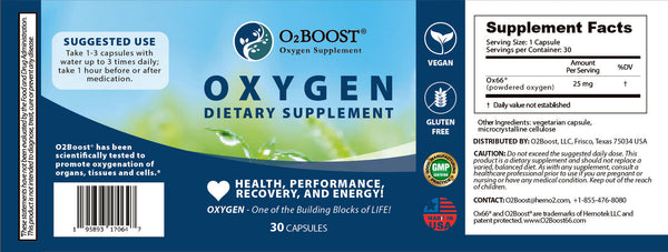 O2Boost Oxygen Supplement for Energy and Performance Support