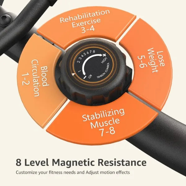 Recumbent Magnetic Exercise Bike for Adults Seniors Home Fitness