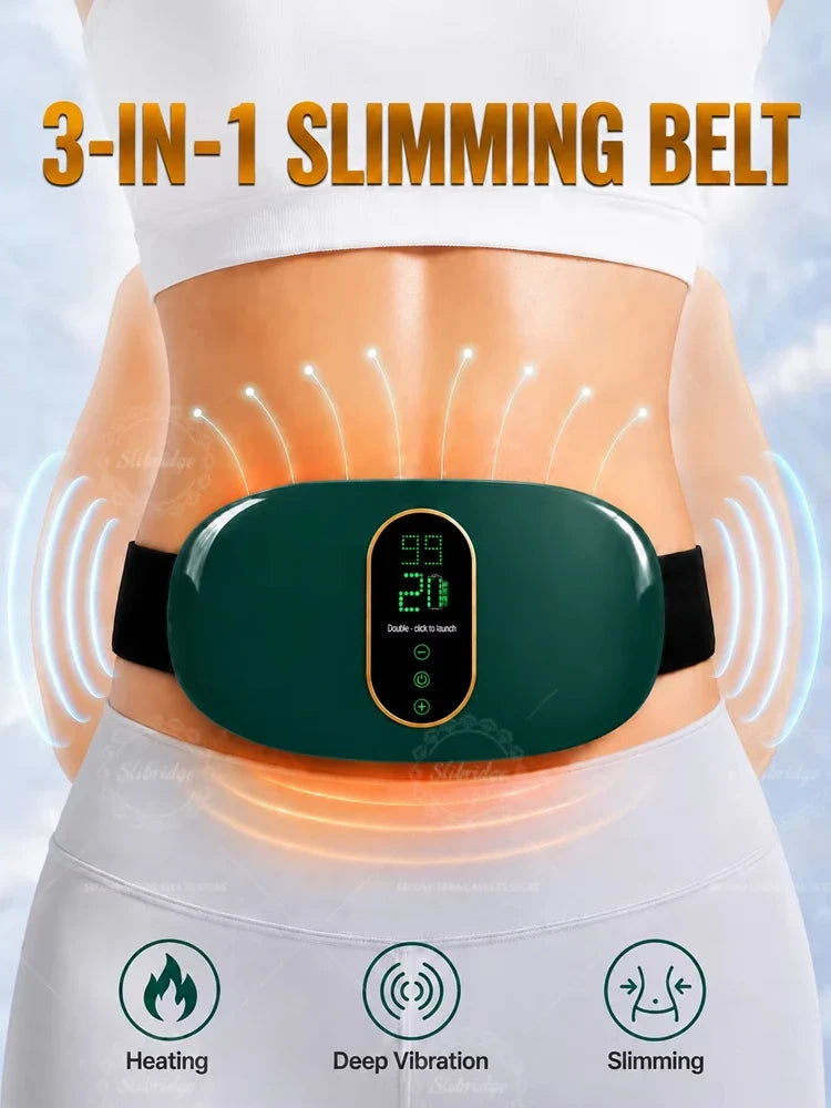 Slimming Belt Massager Electric Vibrating Women Abdominal Flat Stomach Belly Fat Burning Slimming Belt for Women for the Stomach