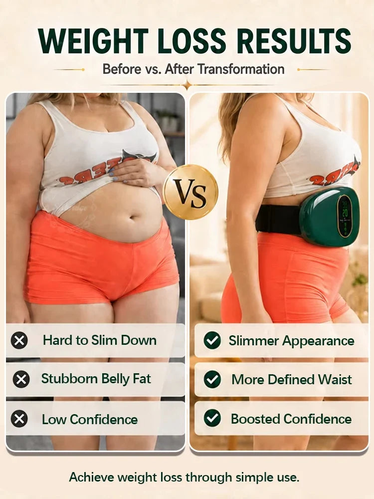 Slimming Belt Massager Electric Vibrating Women Abdominal Flat Stomach Belly Fat Burning Slimming Belt for Women for the Stomach