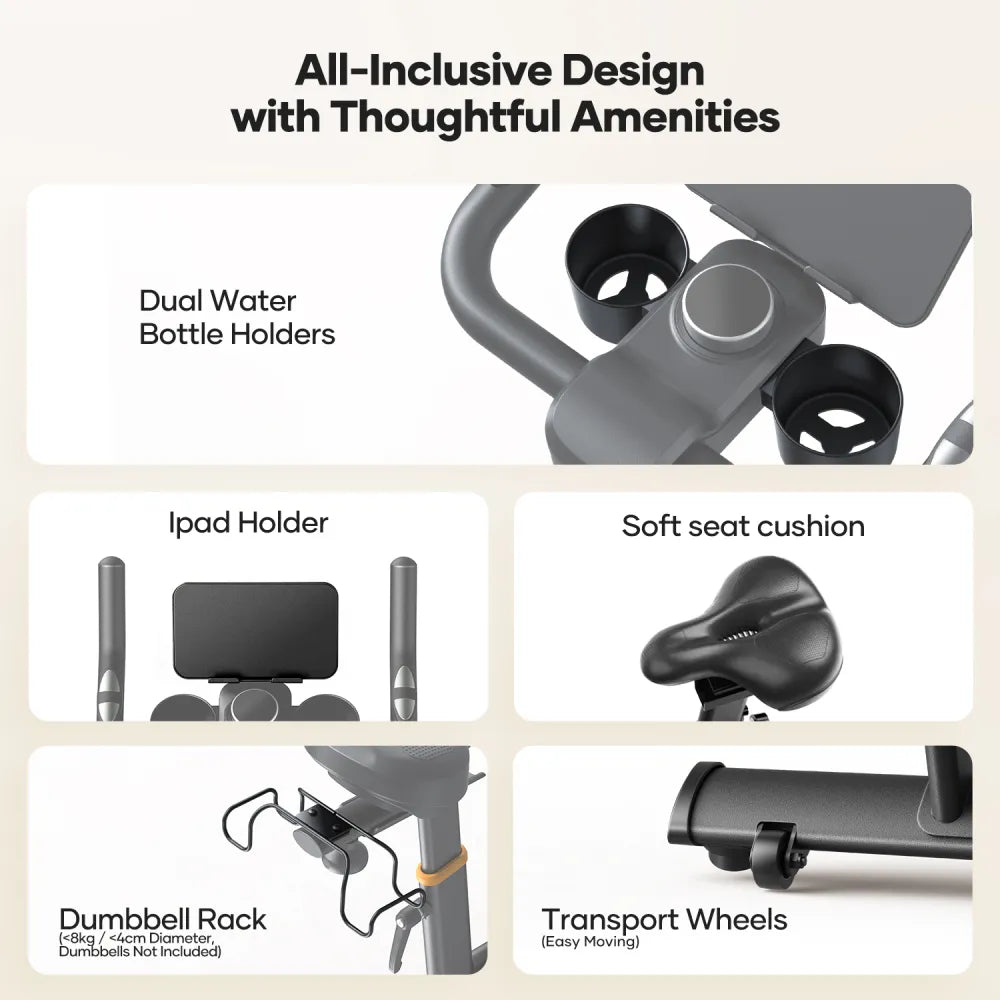 Toputure Magnetic Exercise Bike Indoor Cycling Trainer