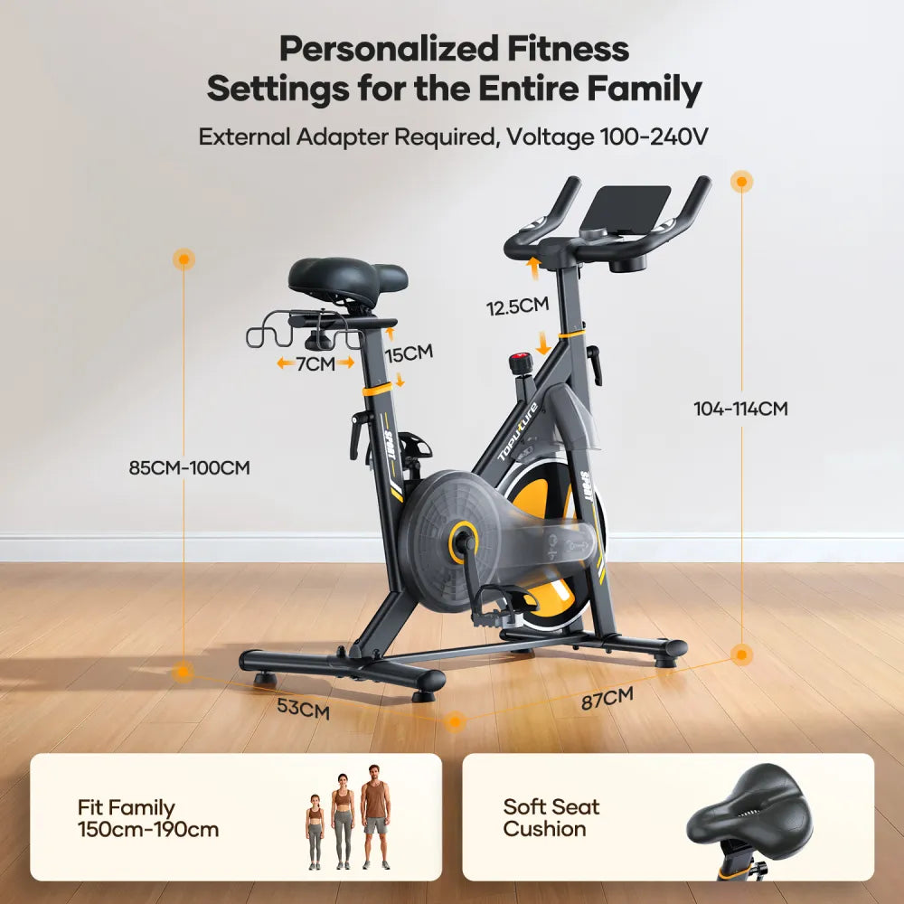 Toputure Magnetic Exercise Bike Indoor Cycling Trainer
