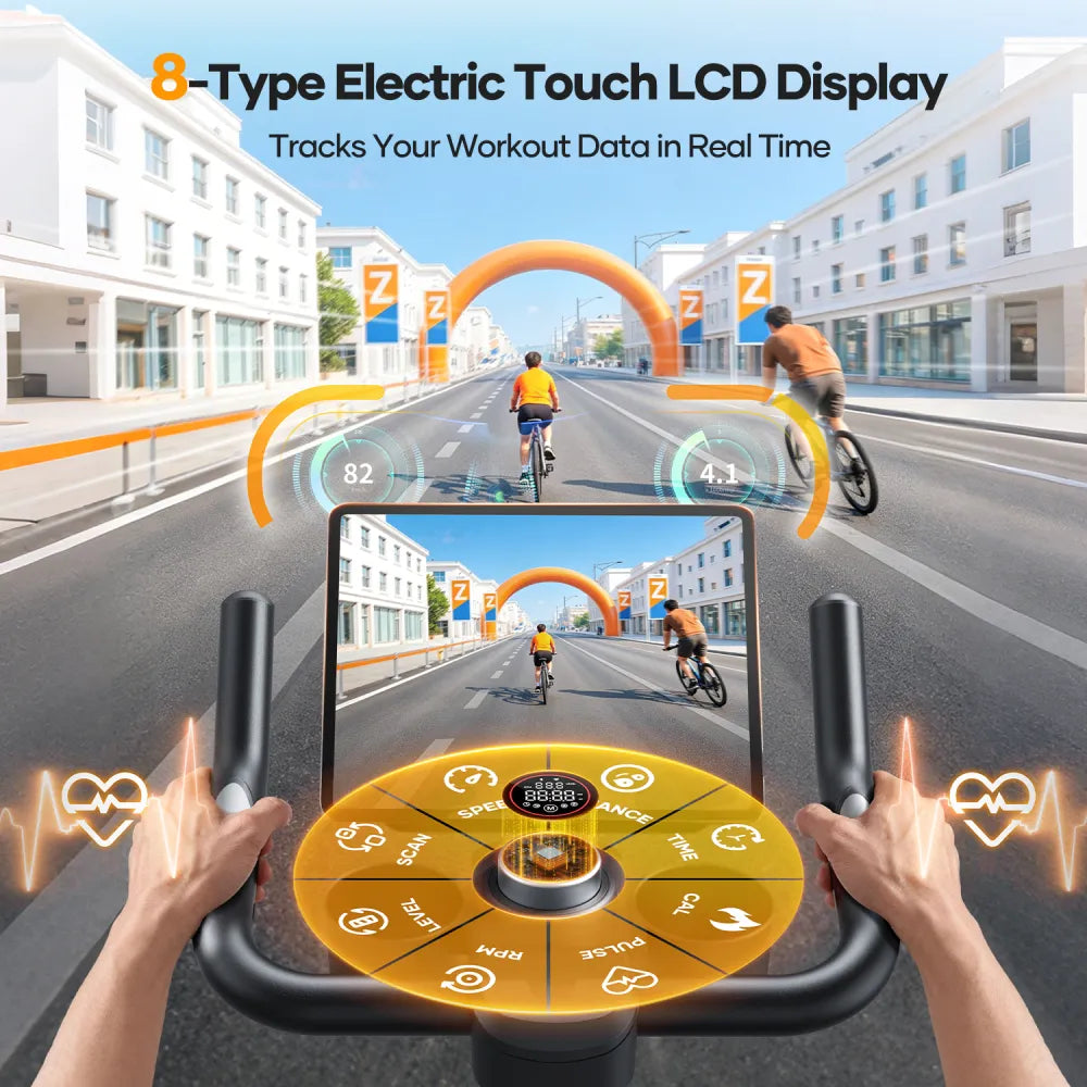 Toputure Magnetic Exercise Bike Indoor Cycling Trainer