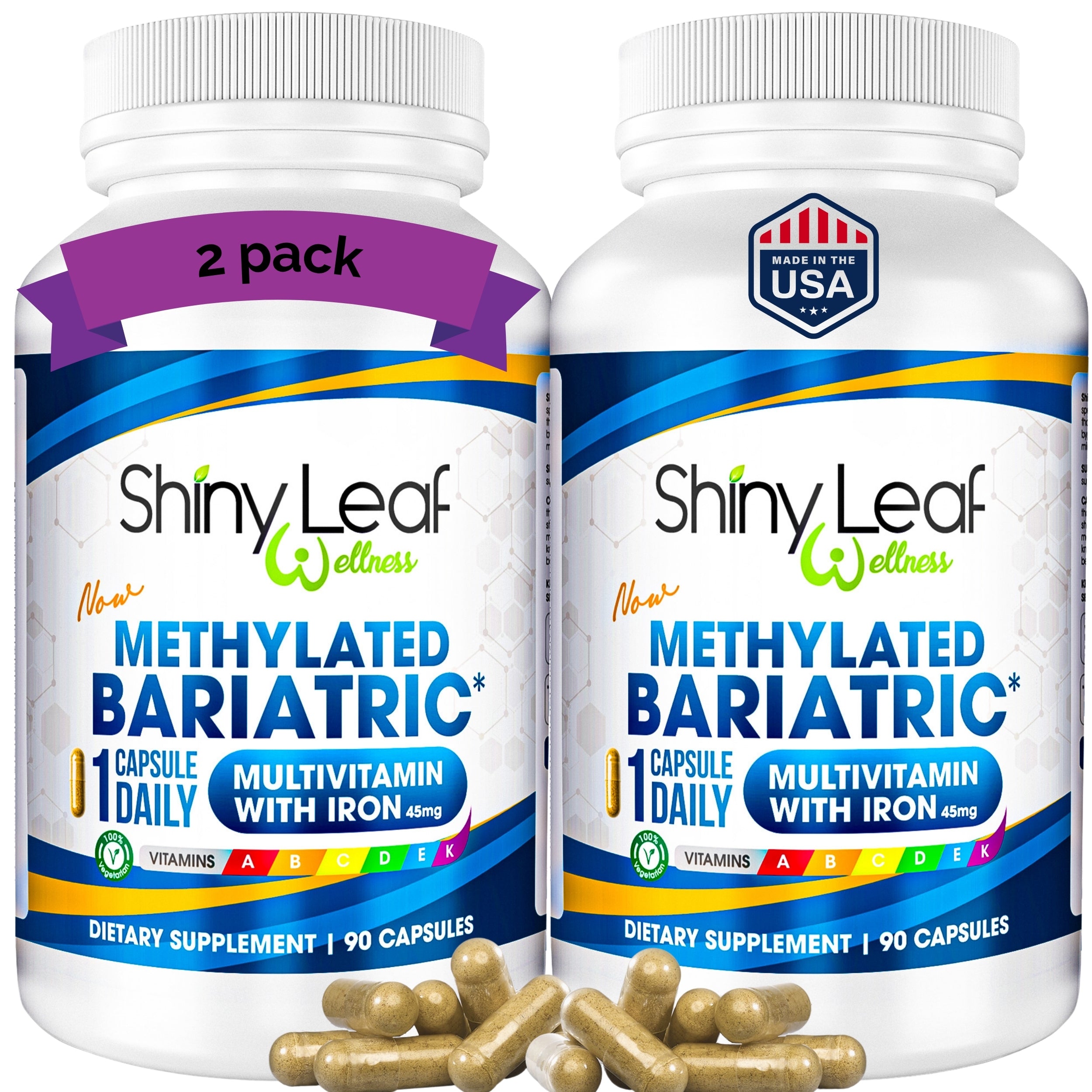 Methylated Bariatric Multivitamin with Iron Daily Capsule